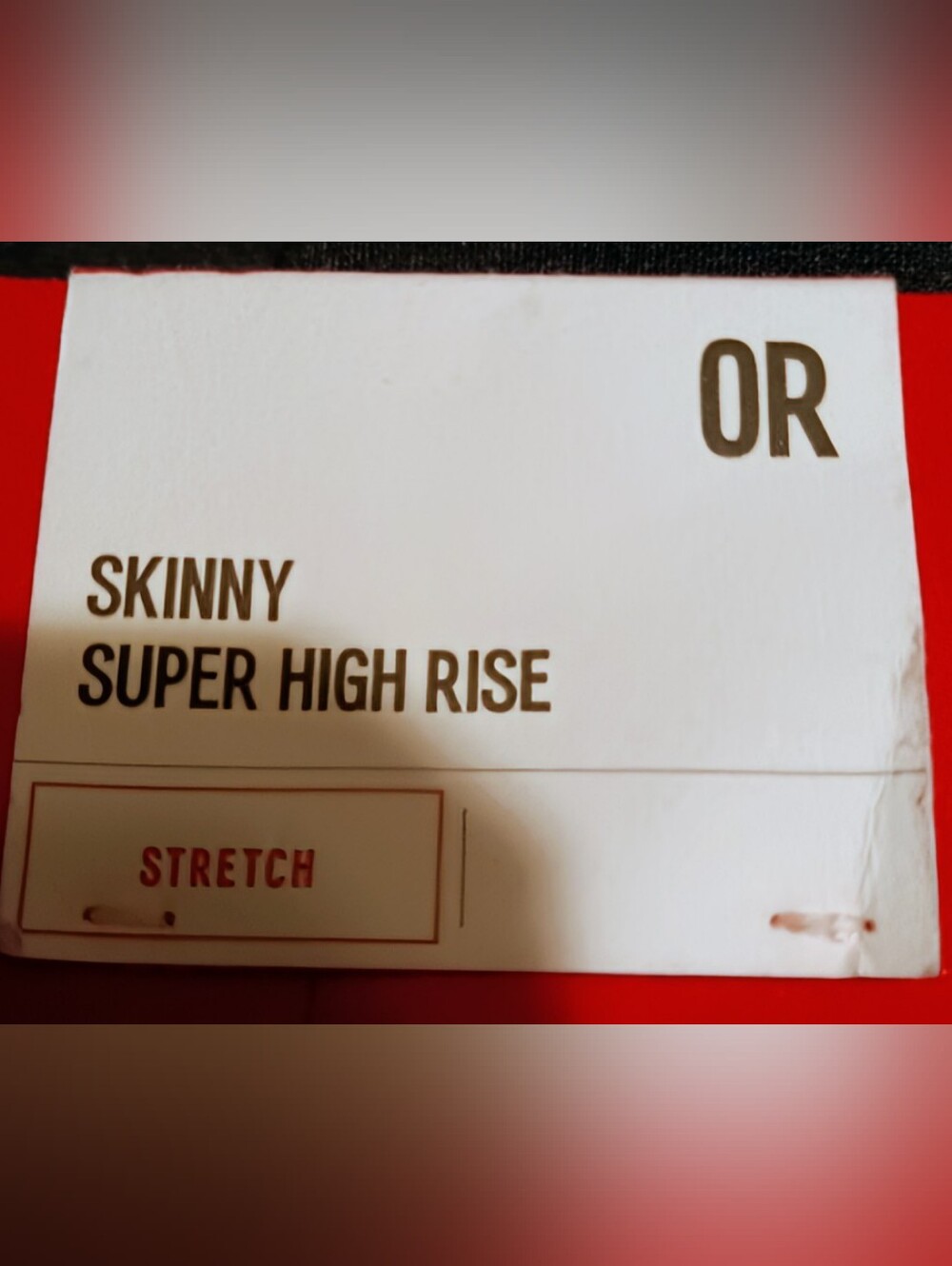 🍋Express NWT 0R red skinny mid-rise stretch - Picture 5 of 10